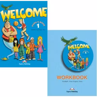 Pachet Engleza Welcome 1. Manual si caiet pentru clasa a 3-a - Virginia Evans, Elizabeth Gray
