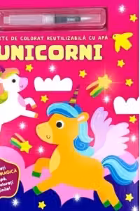 Unicornii carte de colorat reutilizabila cu apa