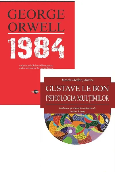 Pachet 2 cărți: 1984 + Psihologia mulțimilor