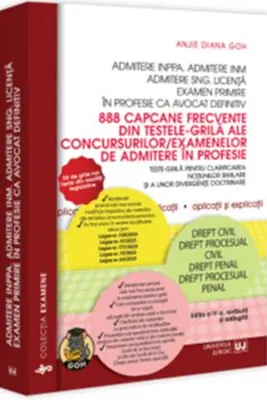 888 capcane frecvente din testele-grila ale concursurilor/examenelor de admitere in profesie