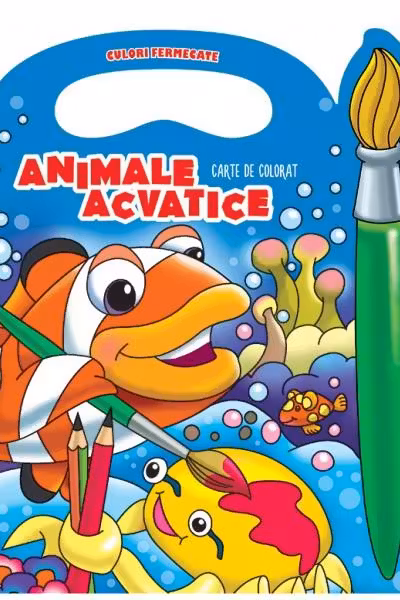 Animale acvatice - Carte de colorat
