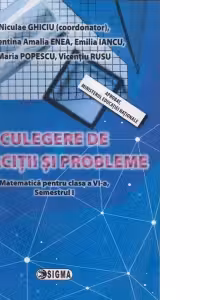 Culegere de Matematica pentru clasa a 6-a, semestrul 1, exercitii si probleme - Nicolae Ghiciu