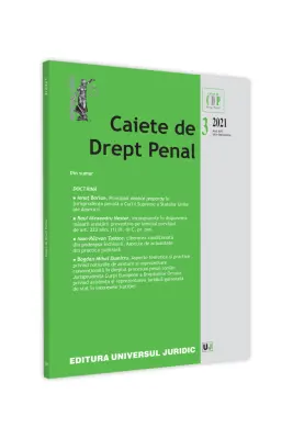 Caiete de drept penal nr. 3/2021