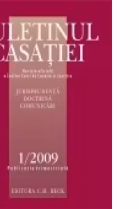 Buletinul Casatiei, Nr. 1/2009
