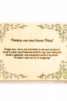Diploma personalizata din lemn- Pentru cea mai buna fiica