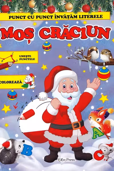 Punt cu punct invatam literele - Mos Craciun