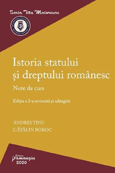 Istoria statului și dreptului românesc Ed.2