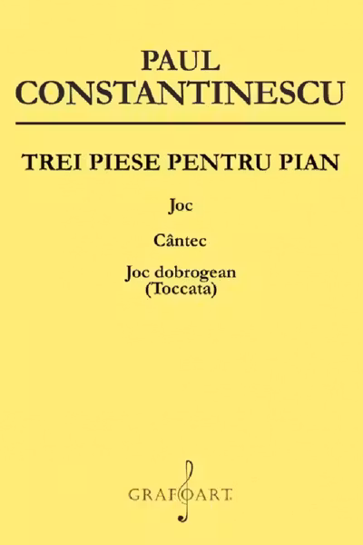 Trei piese pentru pian. Joc, cântec, joc dobrogean (Toccata)