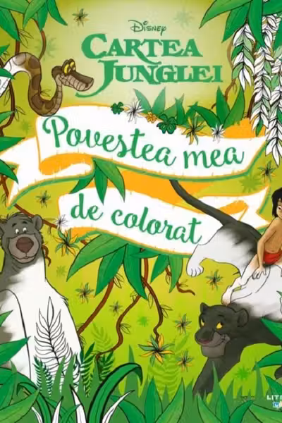 Disney. Cartea Junglei. Povestea mea de colorat