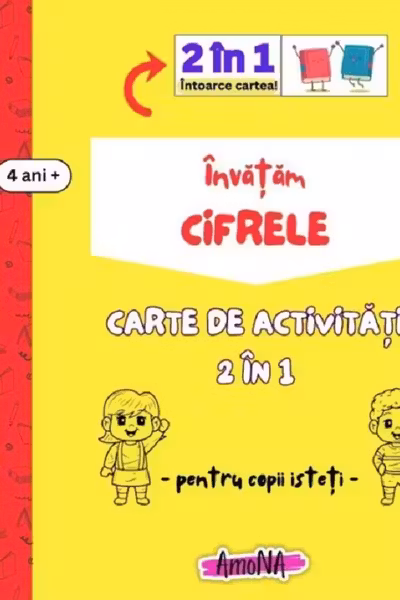 Carte de activități Învățăm Cifrele