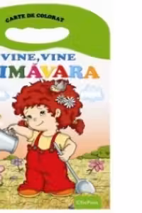 Vine, vine primavara - carte de colorat