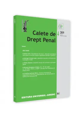 Revista Caiete de drept penal nr. 4/2019