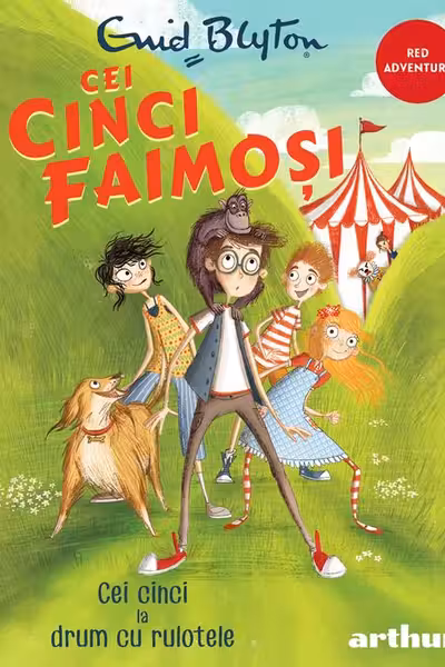 Cei cinci faimosi 5. Cei cinci la drum cu rulotele