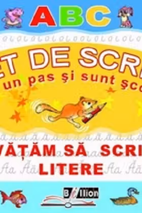 Invatam sa scriem litere. Caiet de scriere