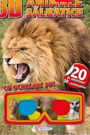 3D Animale salbatice. Cu ochelari 3D