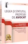 Legea si Statutul profesiei de avocat: iulie 2026. Legislatia profesiei de avocat. Editie tiparita pe hartie alba