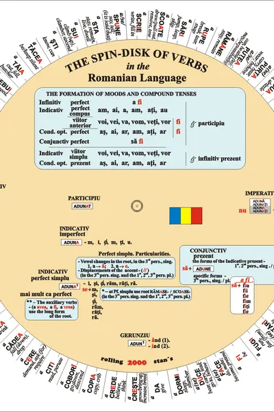 The Spin-Disk Of Verbs In The Romanian Language