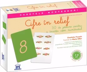 Cifre in relief. Montessori