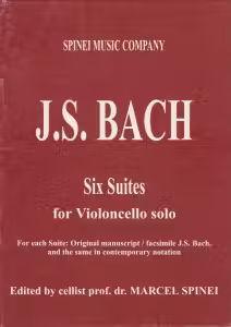 Six Suites for Violoncello solo (partitura)