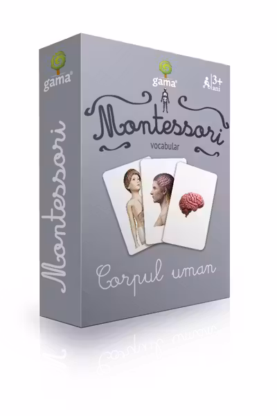 Carti de joc Montessori. Corpul uman
