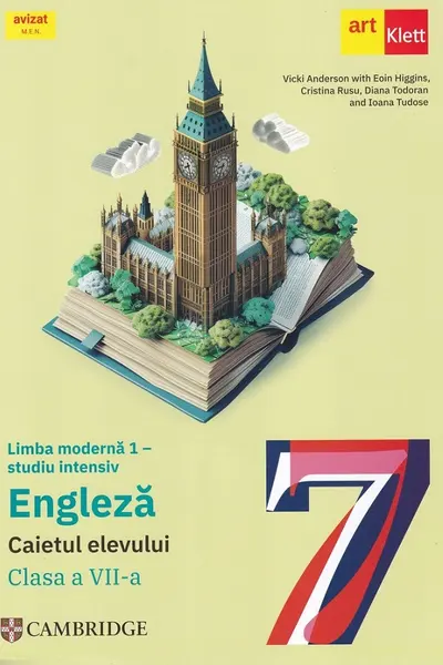 Limba engleza. Limba moderna 1 - Clasa 7 - Studiu intensiv - Caietul elevului