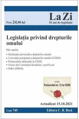 Legislatia privind drepturile omului. Actualizat la 15. 10. 2021