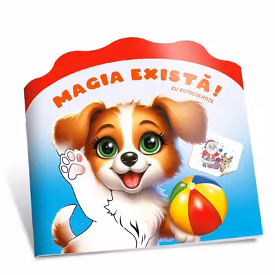 Citesc si colorez cu autocolante. Magia exista
