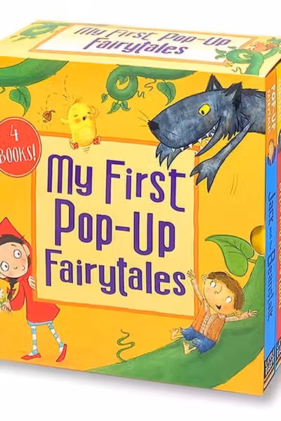My First Pop-Up Fairytales 4 Books Collection Set (Chicken Licken Little Red Riding Hood Goldilocks Jack and the Beanstalk)