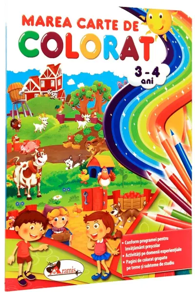 Marea carte de colorat 3-4 ani