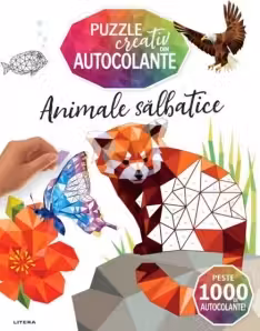Puzzle CREATIV DIN AUTOCOLANTE. Animale salbatice