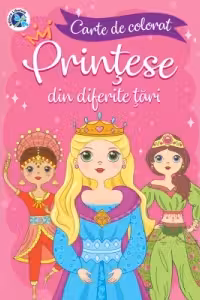 Printese din diferite tari. Carte de colorat