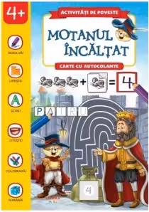 Activitati de poveste. Motanul incaltat. Carte cu autocolante