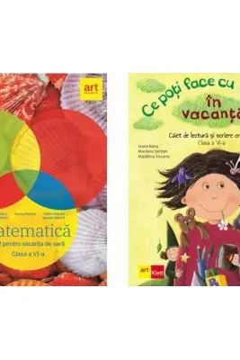 Pachet 2 caiete pentru vacanta de vara, clasa a 6-a: Matematica si Limba si literatura romana, Ce poti face cu o carte - Marius Perianu, Ioana Nanu