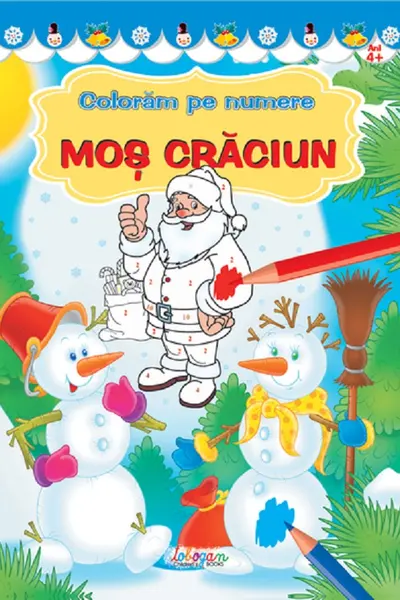 Coloram pe numere – Mos Craciun