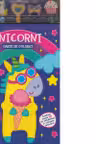 Unicorni - carte de colorat cu 5 creioane cu radiere