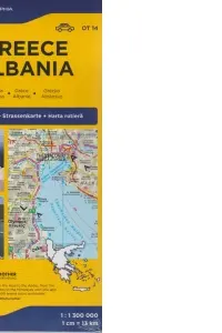 Grecia. Albania. Harta turistică și rutieră