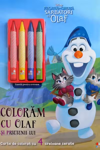 Disney. Regatul de gheata. Sarbatori cu Olaf. Coloram cu Olaf si prietenii lui