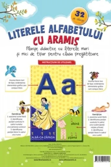 Literele alfabetului cu Aramis - 32 de planse