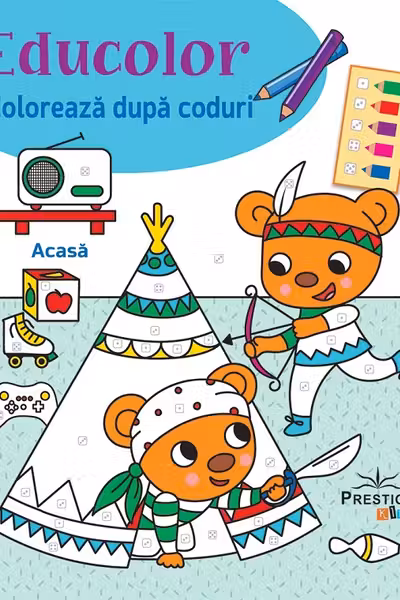 Educolor: Acasa. Coloreaza dupa coduri