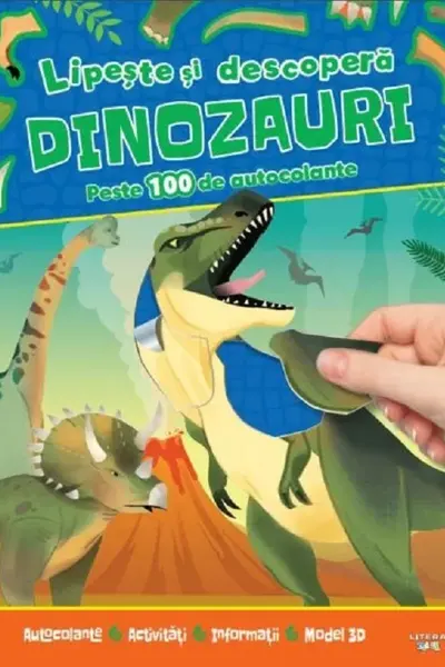 Lipeste si descopera Dinozauri. Peste 100 de autocolante