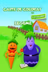 Carte de colorat cu abțibilduri. Legume