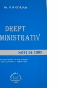 Drept administrativ. Note de curs