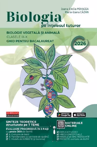 Bacalaureat Biologie pe intelesul tuturor 2026. Clasele 9-10