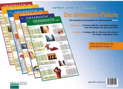 Die Grammatik-Plakate A1-A2 Ubungsheft und 6 Plakate