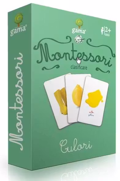Carti de joc Montessori. Culori. Clasificare