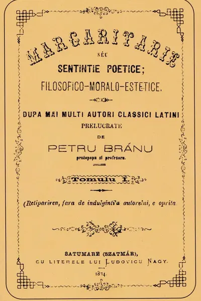 Margaritare sau sentințe poetice: filosofico-moralo-estetice Tomul 1