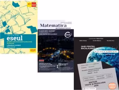 Pachet Bacalaureat 2026. Eseul. Pregatire individuala pentru proba scrisa si Matematica pe intelesul tuturor M-mate-info, M-stiintele naturii si Biologie clasele 11-12 - Liliana Paicu, Teohar Mihadas, Stelica Ene
