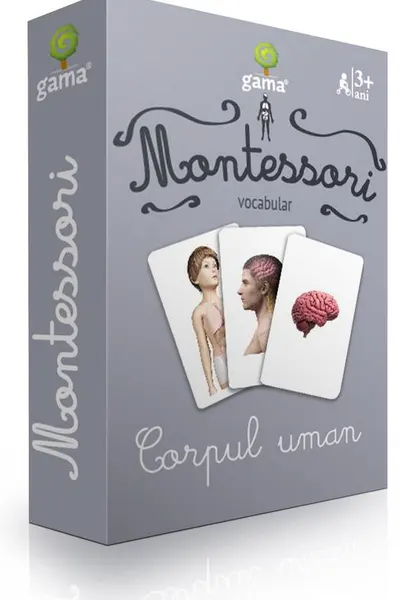 Carti de joc Montessori. Corpul uman