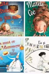 Pachet povesti Kate Hosford (4 carti). Eu si infinitul. La masa cu acrobatii si alte poezii din Bucataria Circului. Mare petrecere de ziua mea. Marele coc