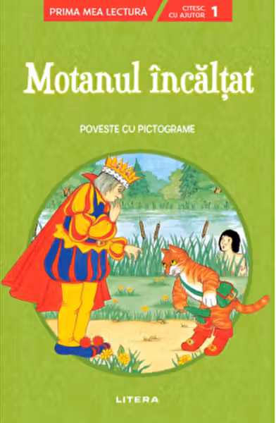 Prima mea lectura. MOTANUL INCALTAT. Poveste cu pictograme. Nivelul 1